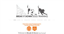 Desktop Screenshot of breakitdowndogtraining.com