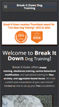 Mobile Screenshot of breakitdowndogtraining.com